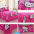 chăn ga gối hello kitty trái tim hồng