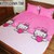 Bộ ga + 2 vỏ gối trơn Hello Kitty 1,2m
