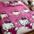Bộ ga kèm 2 vỏ gối trơn Hello kitty cánh tim