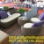 Bàn ghế café nhựa giả mây cao cấp THV