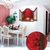 Decal Cửa sổ con đường lá đỏ