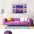 Decal Cửa sổ hoa oải hương tím