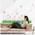 Decal Chân tường bồ công anh hồng
