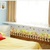 Decal Chân tường hàng rào cột gỗ