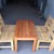 Bộ bàn ghế gỗ cafe thanh lý 