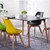 Ghế phòng ăn lưng nhựa chân gỗ có đệm cao cấp Eames DSW
