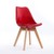 Ghế phòng ăn lưng nhựa chân gỗ có đệm cao cấp Eames DSW