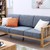 sofa gỗ sồi tự nhiên hiện đại 