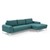 Sofa góc nỉ tuyết 2,5mx1,7m