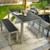 Bàn ghế sân vườn BGSV005, bàn ghế băng ngoài trời đẹp bền.