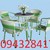Bàn ghế nhựa giả mây hàng giá rẻ