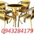 Thanh lí bộ bàn ghế mây thúng 007