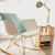 Ghế Eames RAR-S7| Ghế bập bênh thư giãn tay vịn chân gỗ.