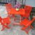 Bàn ghế xếp sắt ốp gỗ giá rẻ tại xưởng sản xuất