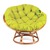 Ghế thư giãn mây tròn PAPASAN nệm lót màu xanh nhập khẩu HCM