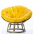 Ghế thư giãn mây tròn PAPASAN nệm lót màu xanh nhập khẩu HCM