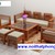 sofa gỗ nệm phòng khách sang trọng