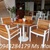 Bộ Bàn ghế gỗ xếp cafe vỉa hè, quán nhậu