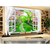 Tranh dán tường 3D cửa sổ con đường CS65