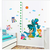 decal dán tường thước đo khủng long xanh TD16