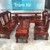 ​Bộ bàn ghế gỗ tràm lõi tay 10 phun giả mun
