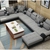 Sofa nỉ phòng khách cao cấp SFN019