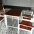 bàn ghế gỗ cafe chân sắt