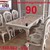 Bàn Ghế Gỗ Phong Cách Châu Âu - bộ bàn ăn cao cấp giá rẻ 