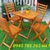Thanh lí bàn ghế cafe gỗ xếp 