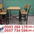 Bàn ghế cafe cuối năm thanh lý giá rẻ.