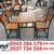 Bàn ghế cafe cuối năm thanh lý giá rẻ.