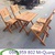 Bộ bàn ghế gỗ quán cafe bền đẹp giá rẻ