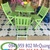 Bàn ghế cafe gỗ xếp chân cao , đa màu