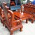 Bộ ghê đỉnh tay 10 ( gỗ hương vân ) 