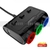 Bộ chia tẩu sạc có công tắc đa năng USB với led 3 màu MEICHELE