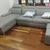 Ghế sofa da 3 chỗ góc chữ L rút khuy AmiA SFD09
