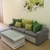 Ghế sofa văng đẹp 3 chỗ màu ghi AmiA SFN113 hiện đại