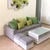 Ghế sofa văng đẹp 3 chỗ màu ghi AmiA SFN113 hiện đại