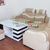 Sofa góc giá rẻ màu đen pha kem