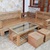 Bán sofa góc phòng khách làm bằng gỗ