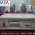 Mẫu bàn trà sofa gỗ mặt đá đế inox BTR 138