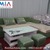 Ghế sofa nỉ đẹp màu xanh rêu AmiA SFN053