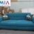 Ghế sofa nỉ văng màu xanh coban đẹp hiện đại AmiA SFN109