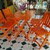 Thanh lý bộ bàn ghế xếp gỗ đa màu giá rẻ