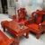 Bàn ghế gỗ Xoan, bàn ghế Minh Đào gỗ Xoan tay 10