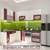 Tủ bếp acrylic chữ L thiết kế hiện đại và tiện nghi