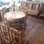 Bộ bàn ghế ăn kiểu bàn tròn gỗ g.ụ