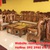  Bộ sofa chạm đào chân móc 8 món tay 12 giá tại xưởng