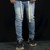 Quan-Jeans-Nam-Skinny-Zipper-YKK-Blue-wax-tron-denim