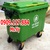 thùng rác 660 lít nhựa HDPE